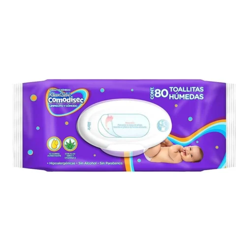 TOALLITAS HUMEDAS KLEEN BEBE COMODISEC 80PZ