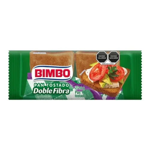 PAN TOSTADO DOBLE FIBRA BIMBO