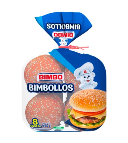 PAN HAMBURGUESA BIMBOLLOS 8P BIMBO