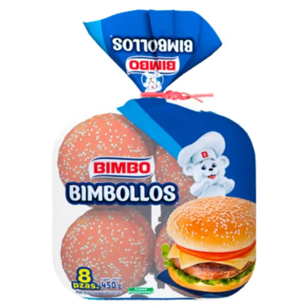 PAN HAMBURGUESA BIMBOLLOS 8P BIMBO
