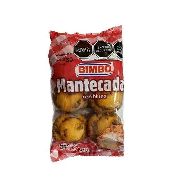 MANTECADAS NUEZ 6P