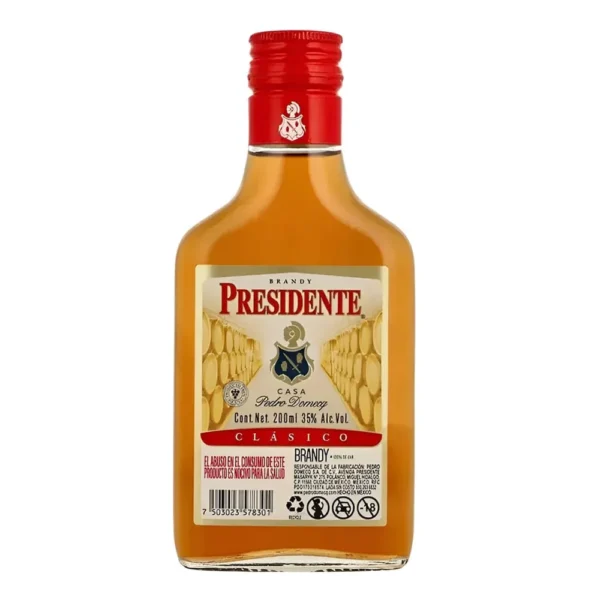 LICOR BRANDY PRESIDENTE CLASICO 200ML