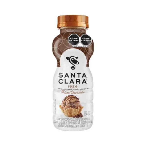 LECHE SANTA CLARA HELADO TRIPLE CHOCOLATE 250ML