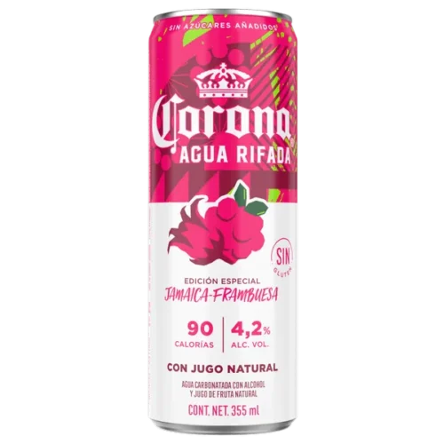 CORONA AGUA RIFADITA JAMAICA FRAMBUESA 355ML