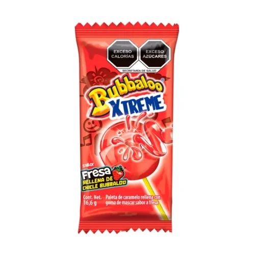 PALETA BUBBALOO XTREME FRESA