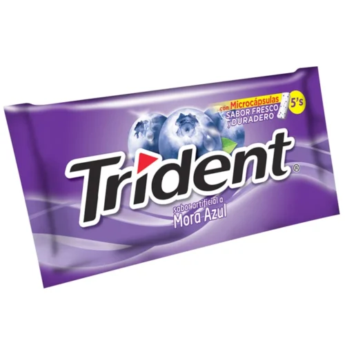 CHICLE TRIDENT MORA AZUL 8.5G