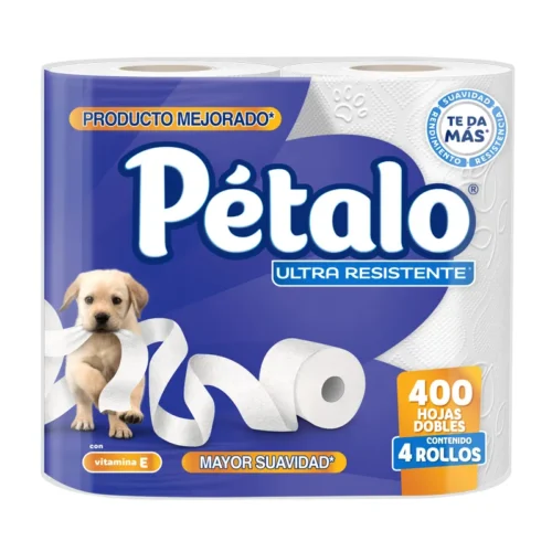 PAPEL HIGIENICO PETALO 400 HOJAS