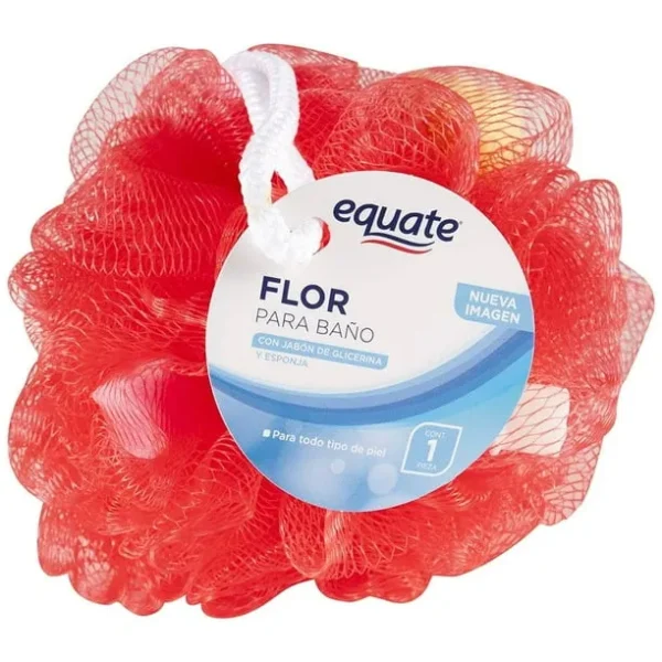 SACATE ESPONJA FLOR PARA BAÑO EQUATE