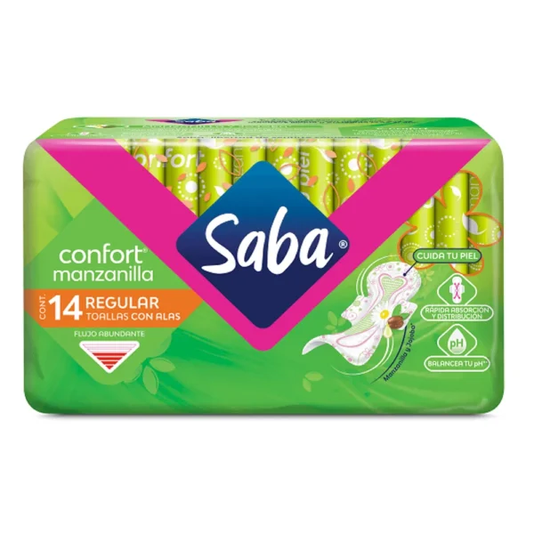 SABA DIARIOS MANZANILLA 14PZ PANTIPROTECTORES