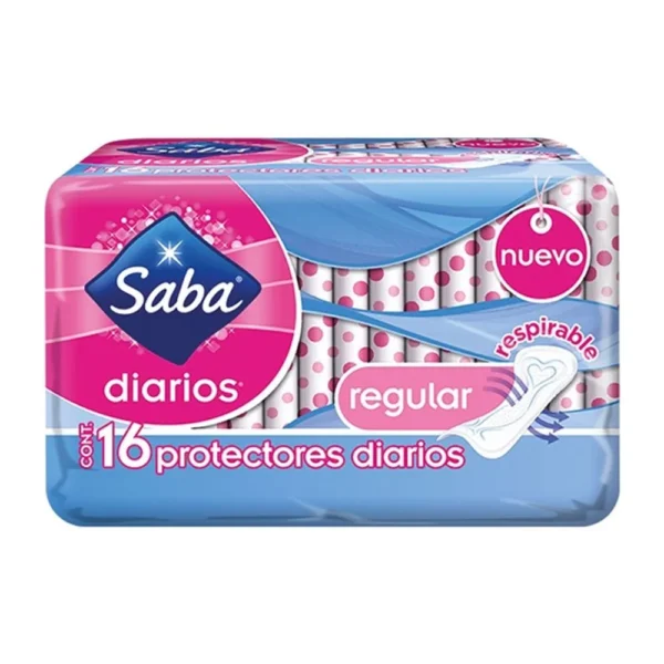 SABA DIARIOS REGULAR 16PZ PANTIPROTECTORES