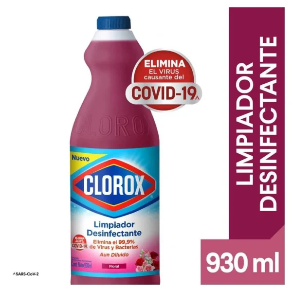 CLOROX LIMPIADOR DESINFECTANTE FLORAL 930ML
