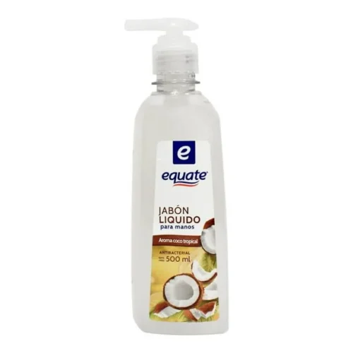 JABON LIQUIDO DE MANOS EQUATE COCO 500ML