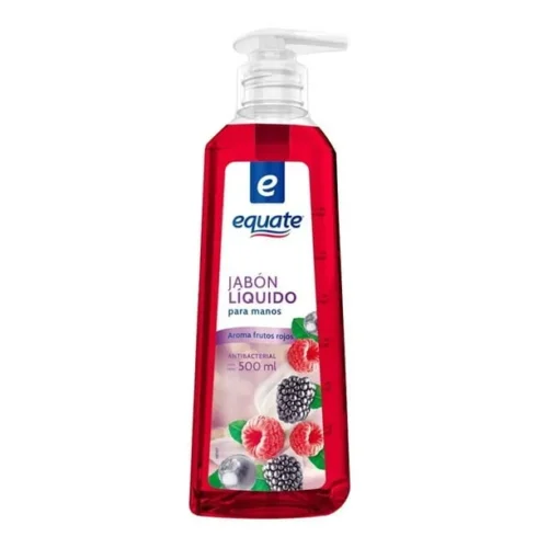 JABON LIQUIDO DE MANOS EQUATE FRUTOS ROJOS 500ML