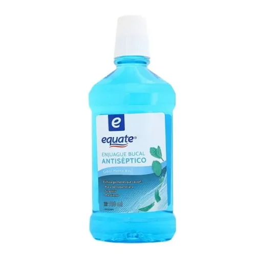 ENJUAGE BUCAL ANTISEPTICO 500ML MENTA AZUL EQUATE