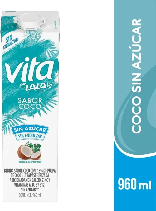LECHE LALA VITA SIN AZUCAR COCO 1L