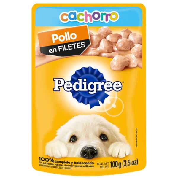 SOBRE PEDIGREE CACHORRO POLLO 100G