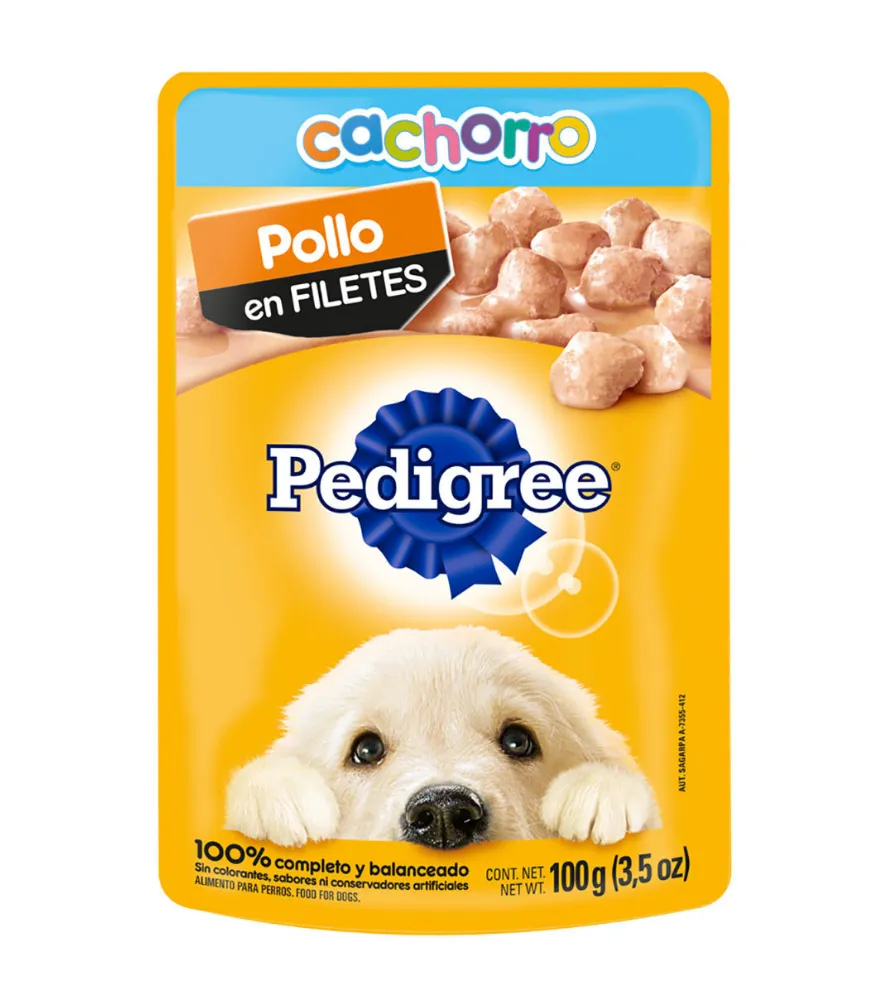 SOBRE PEDIGREE CACHORRO POLLO 100G