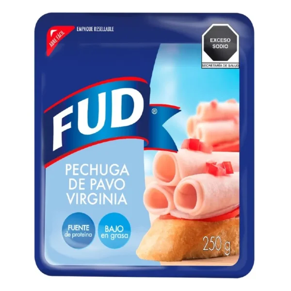 PAQUETE FUD PECHUGA DE PAVO VIRGINIA 250G