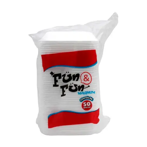 CHAROLA 66 FUN & FUN 50PZ CHAROLA CHICA PLATOS TERMICOS