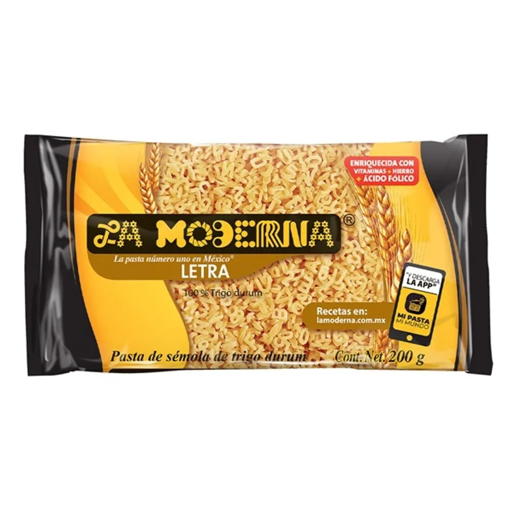 SOPA MODERNA LETRAS