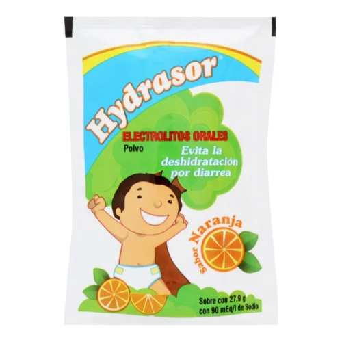 HYDRASOR SABOR NARANJA ELECTROLITOS ORALES POLVO 28.4G