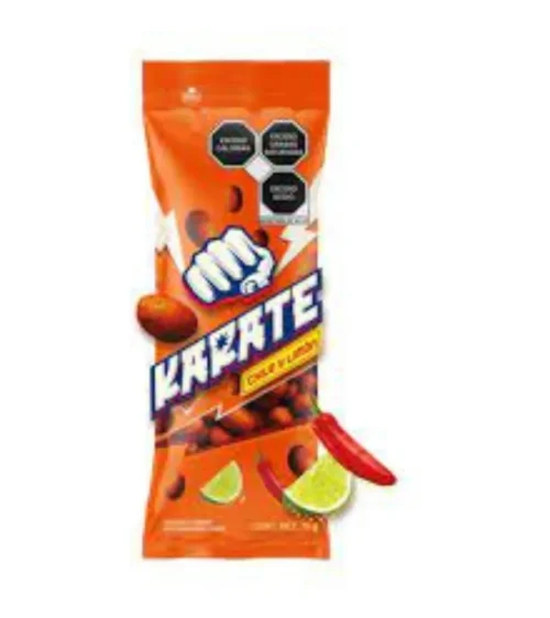 CACAHUATE KARATE CHILE Y LIMON 75G