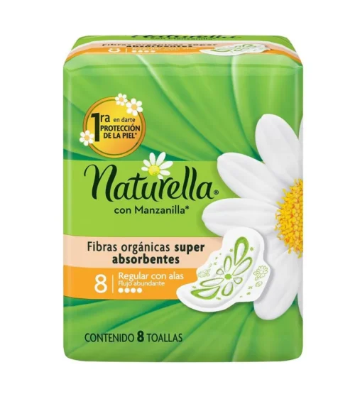 NATURELLA REGULAR 8 PZ TOALLAS SANITARIAS