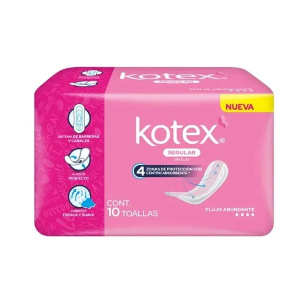KOTEX ANATOMICA SIN ALAS 10PZ