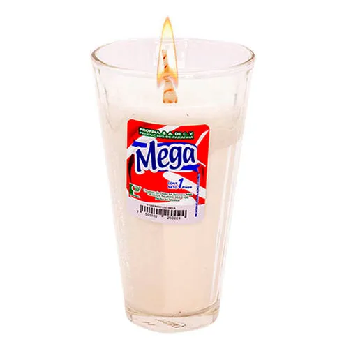 VASO LIMONERO MEGA VELADORA DE VIDRIO FINA