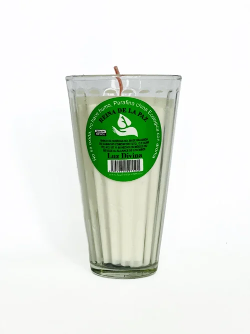 VASO LIMONERO VELADORA DE VIDRIO LUZ DIVINA