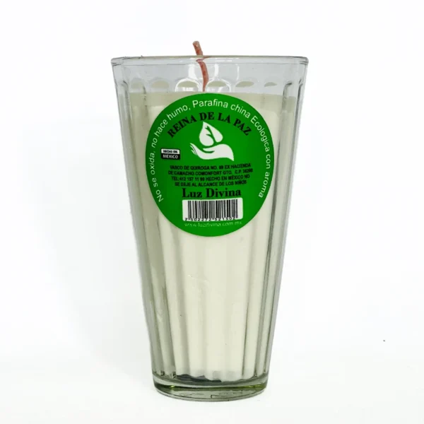 VASO LIMONERO VELADORA DE VIDRIO LUZ DIVINA