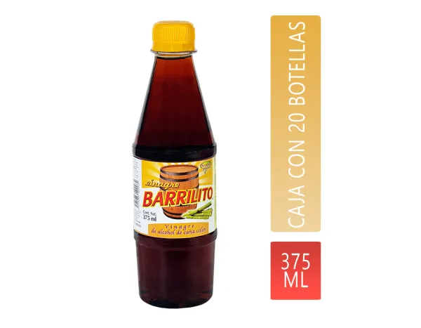 VINAGRE ALCOHOL DE CAÑA COLOR 375ML BARRILITO 375ML