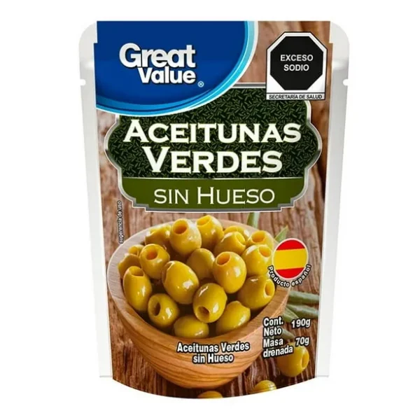 ACEITUNAS VERDES SIN HUESO