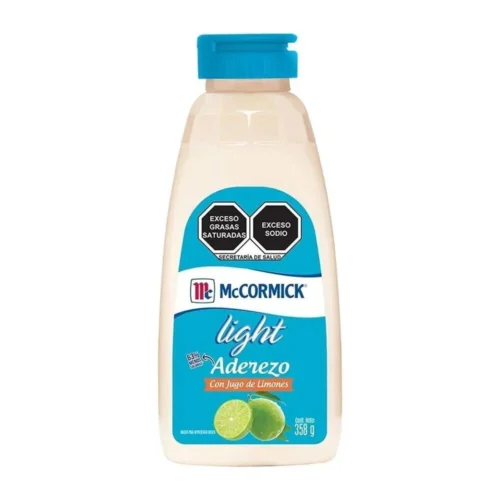 ADEREZO MCCORMICK LIGHT CON JUGO DE LIMON 358G