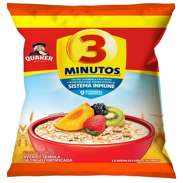 AVENA 3 MINUTOS BOLSA 380G