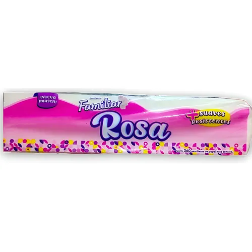 SERVILLETA FAMILIAR ROSA 360PZ