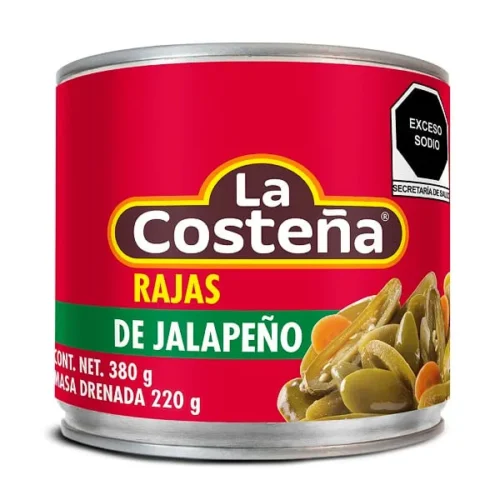 RAJAS JALAPEÑO COSTEÑA 380G