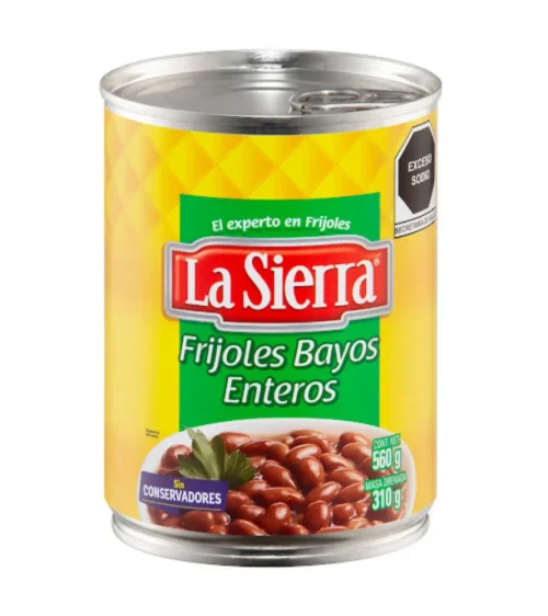 LA SIERRA BAYOS ENTEROS 560G FRIJOLES ENTEROS BAYOS