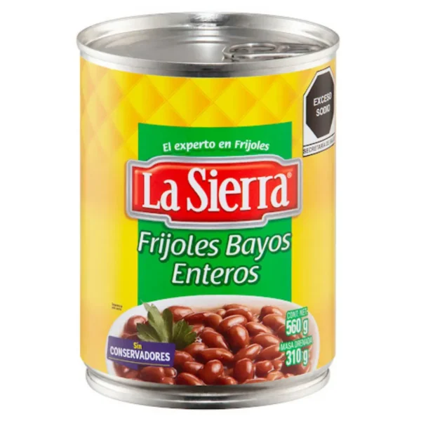 LA SIERRA BAYOS ENTEROS 560G FRIJOLES ENTEROS BAYOS