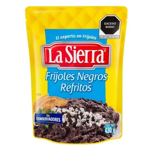 LA SIERRA NEGROS REFRITOS 430G FRIJOLES REFRITOS NEGROS
