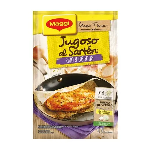 JUGOSO AL SARTEN AJO Y CEBOLLA