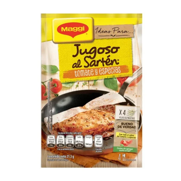 JUGOSO AL SARTEN TOMATE Y ESPECIAS