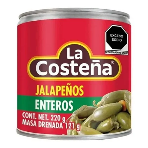 JALAPEÑOS ENTEROS EN ESCABECHE 220G LA COSTEÑA