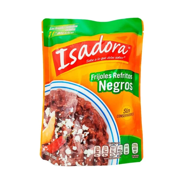 ISADORA NEGROS 430G FRIJOLES REFRITOS NEGROS