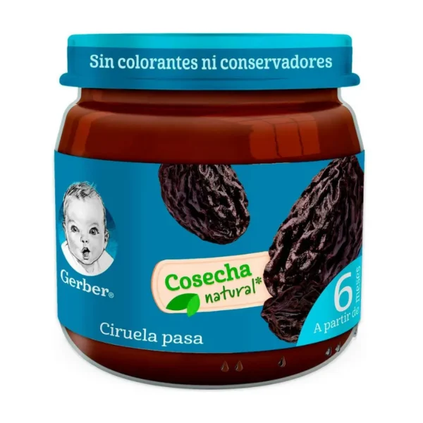 GERBER CIRUELA PASA 6TA 100G