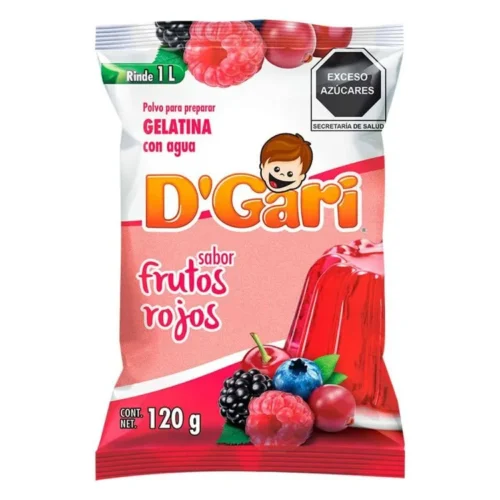 D GARI FRUTOS ROJOS GELATINA P AGUA