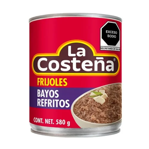 FRIJOLES BAYOS REFRITOS 580G GRANDES LA COSTEÑA