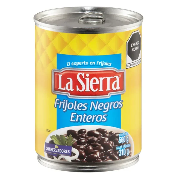 FRIJOLES NEGROS ENTEROS 560G LA SIERRA