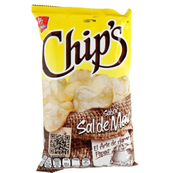 CHIPS SAL DE MAR GRANDE 170GR