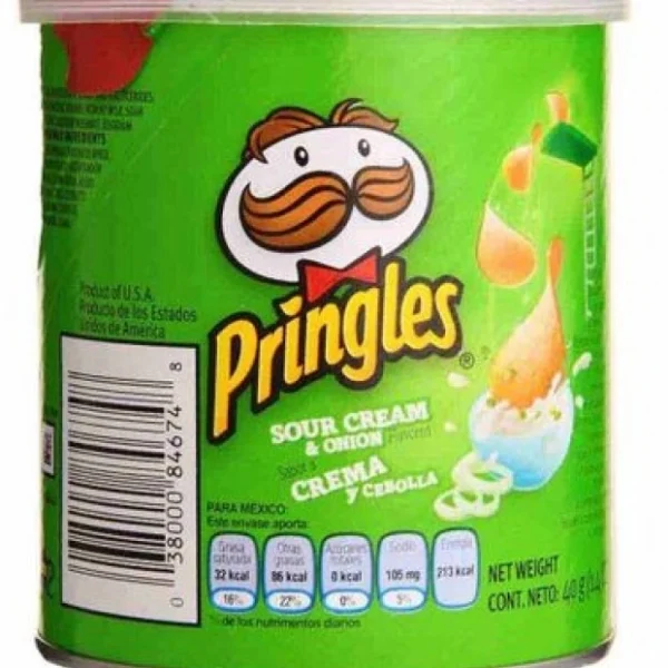 PRINGLES CREMA Y CEBOLLA 40G